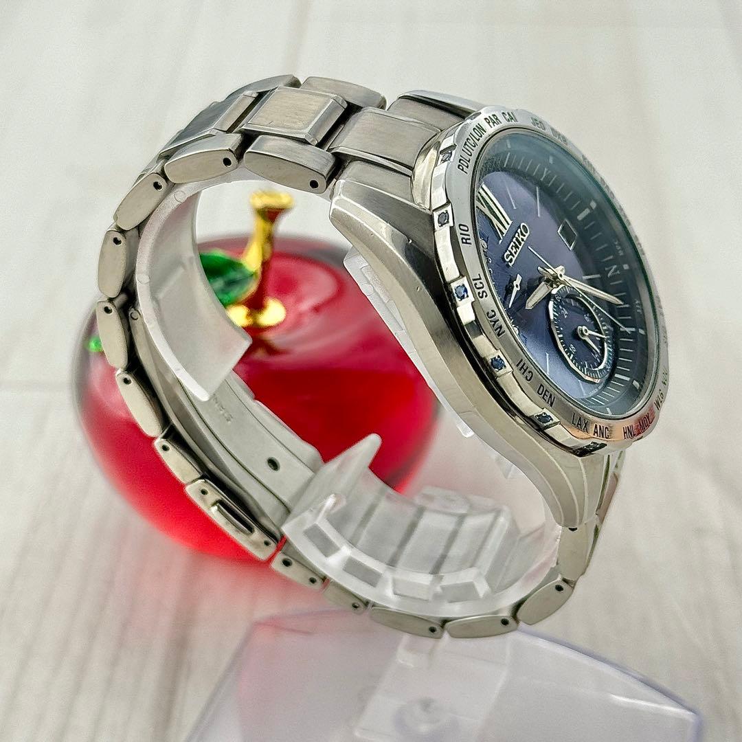 ☆500本限定☆542 セイコー ブライツ 7Pダイヤ デュアルタイム