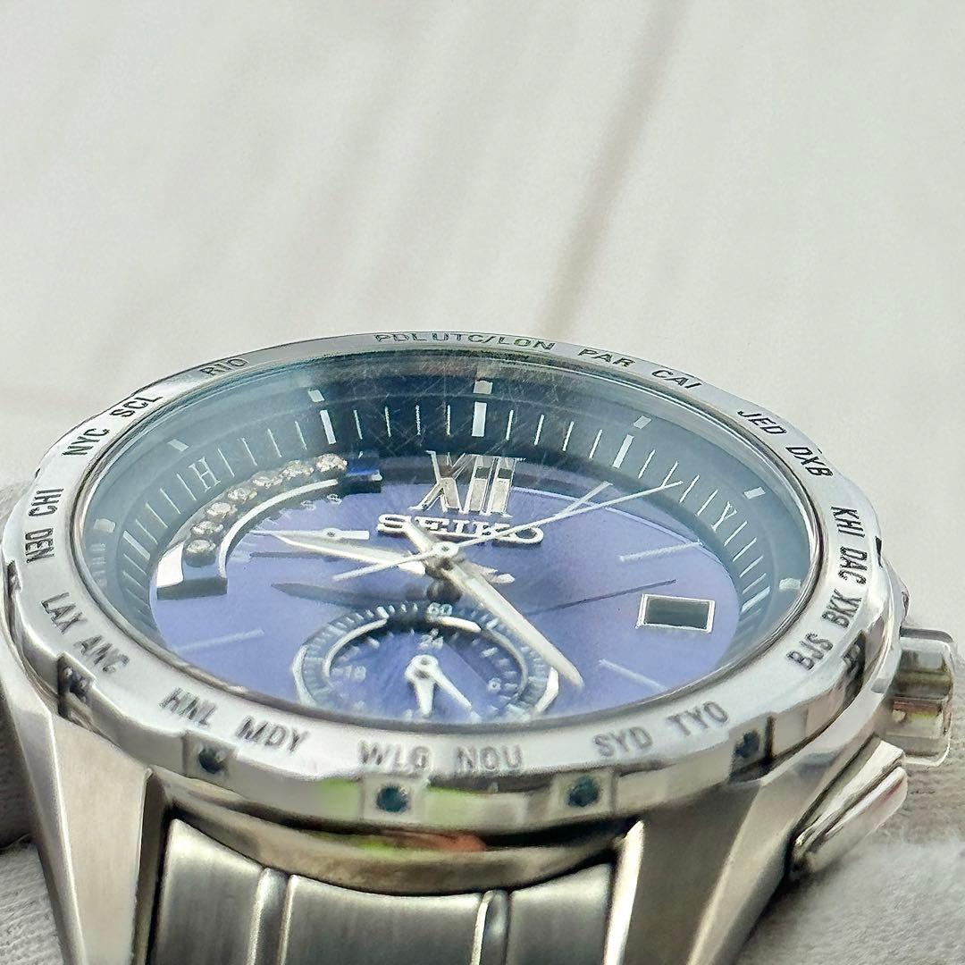 ☆500本限定☆542 セイコー ブライツ 7Pダイヤ デュアルタイム