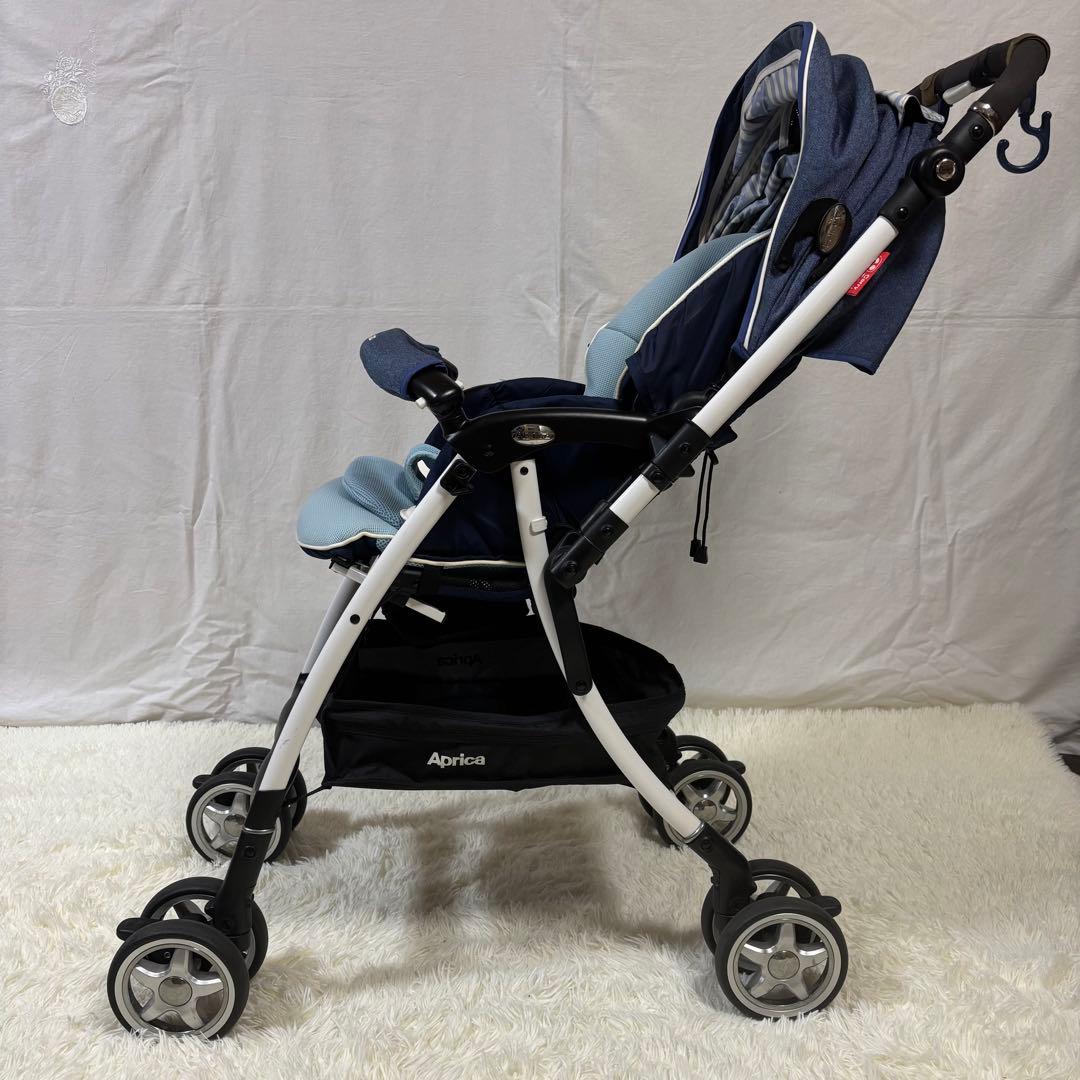 【美品】限定モデル　Aprica アップリカ　ラクーナビッテ　ベビーカー　ブルー
