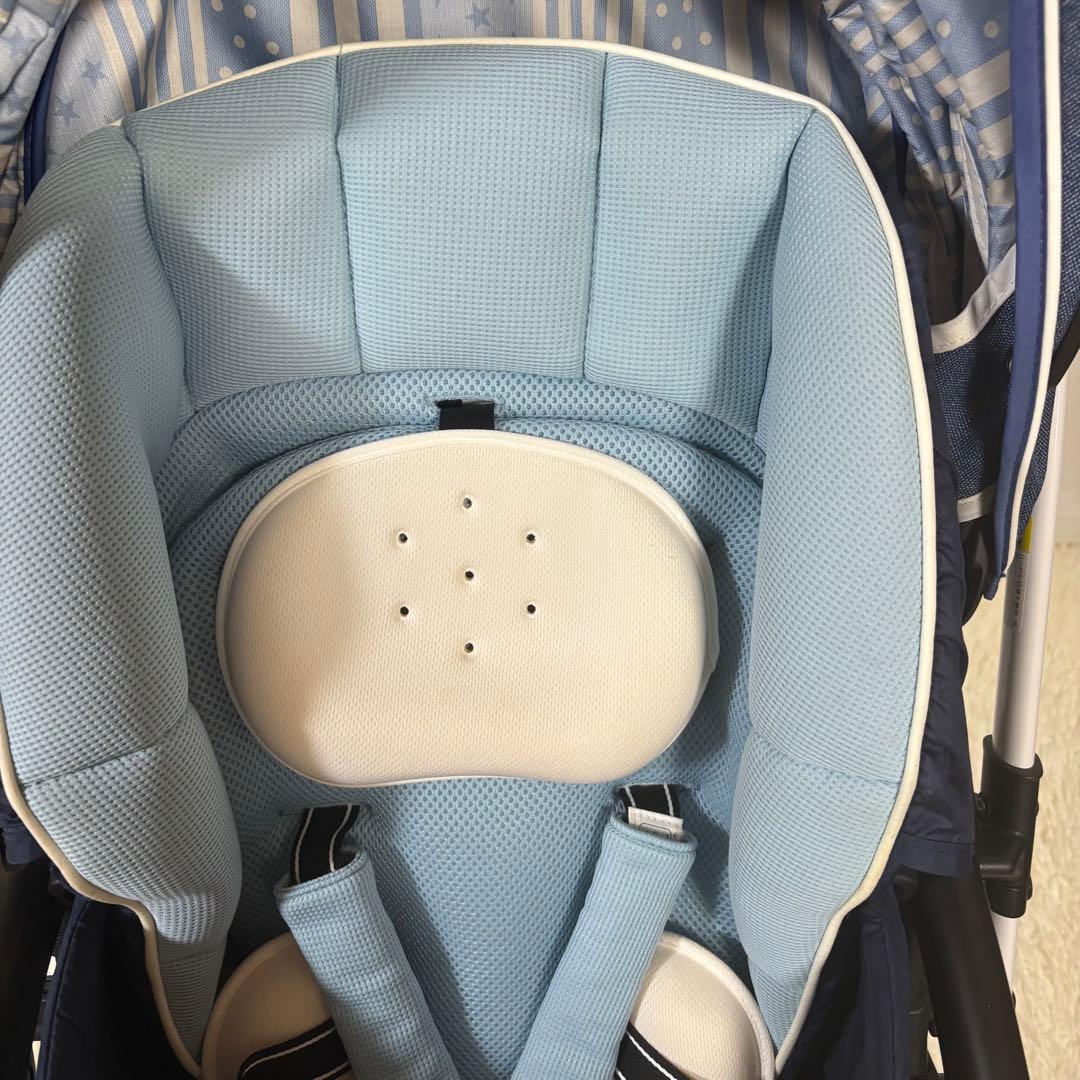 【美品】限定モデル　Aprica アップリカ　ラクーナビッテ　ベビーカー　ブルー