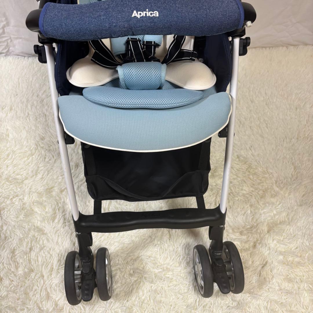 【美品】限定モデル　Aprica アップリカ　ラクーナビッテ　ベビーカー　ブルー