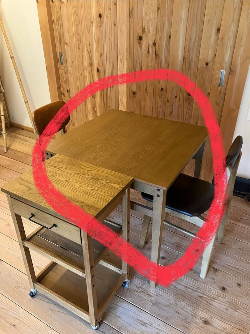 【大福ページ】　【美品】ダイニングテーブル　75cm