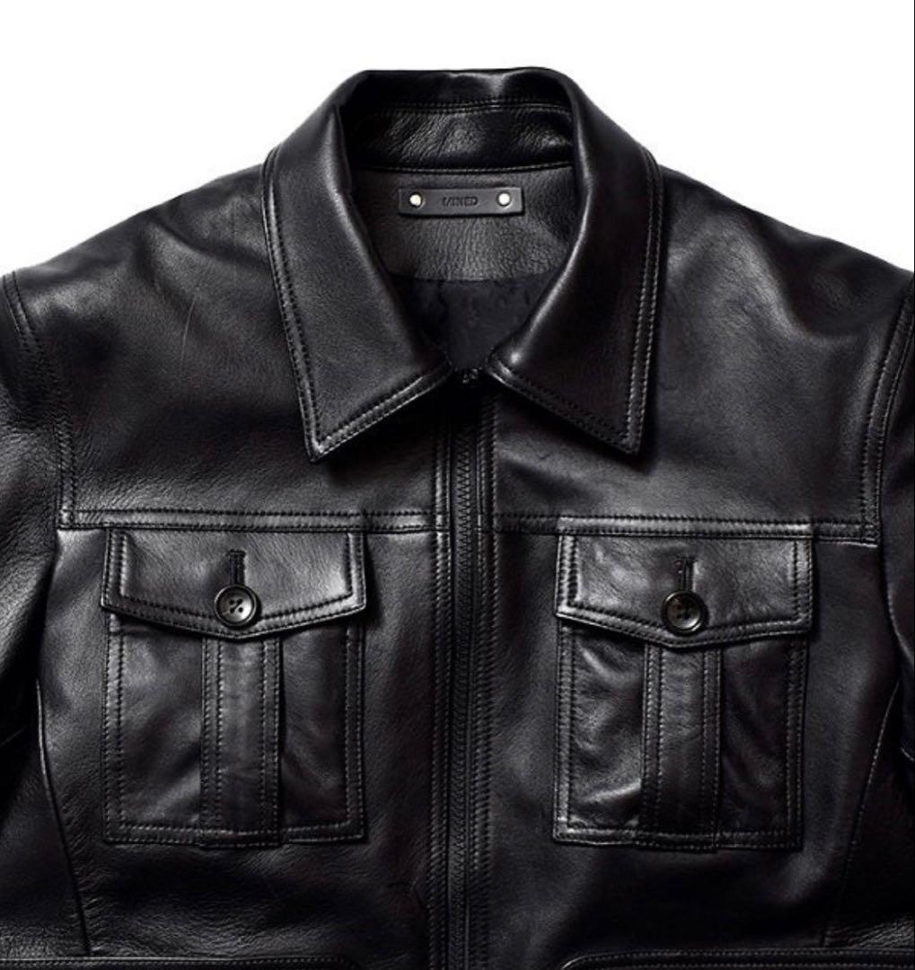 ジャケット・アウター MINE DENIM Sheep Leather 4PK Zipup JKT 3
