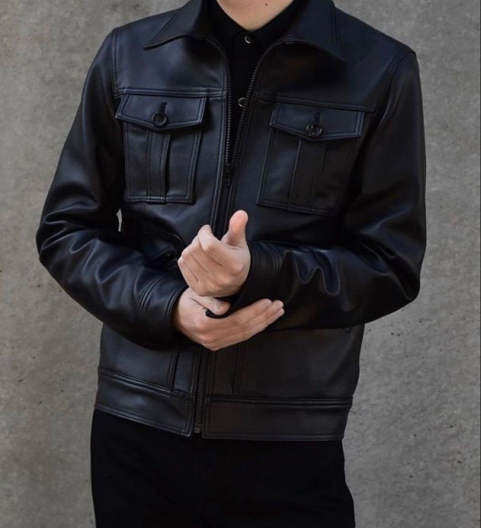 ジャケット・アウター MINE DENIM Sheep Leather 4PK Zipup JKT 3