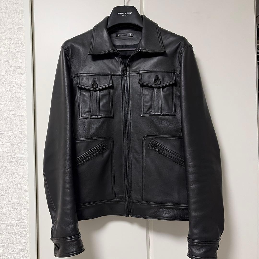 ジャケット・アウター MINE DENIM Sheep Leather 4PK Zipup JKT 3