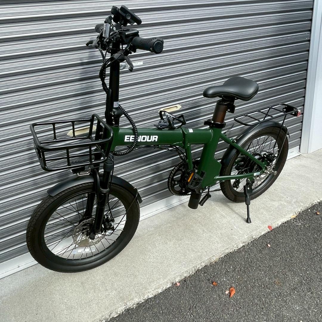 ほぼ未使用 EENDUR C-4 折りたたみ電動アシスト自転車 オプション付き