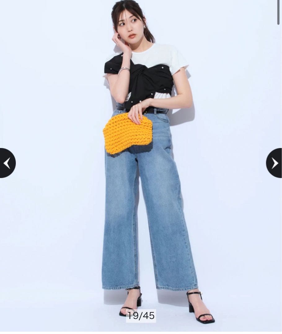 ［たにちゃん］アルページュストーリー ワイドデニムパンツ