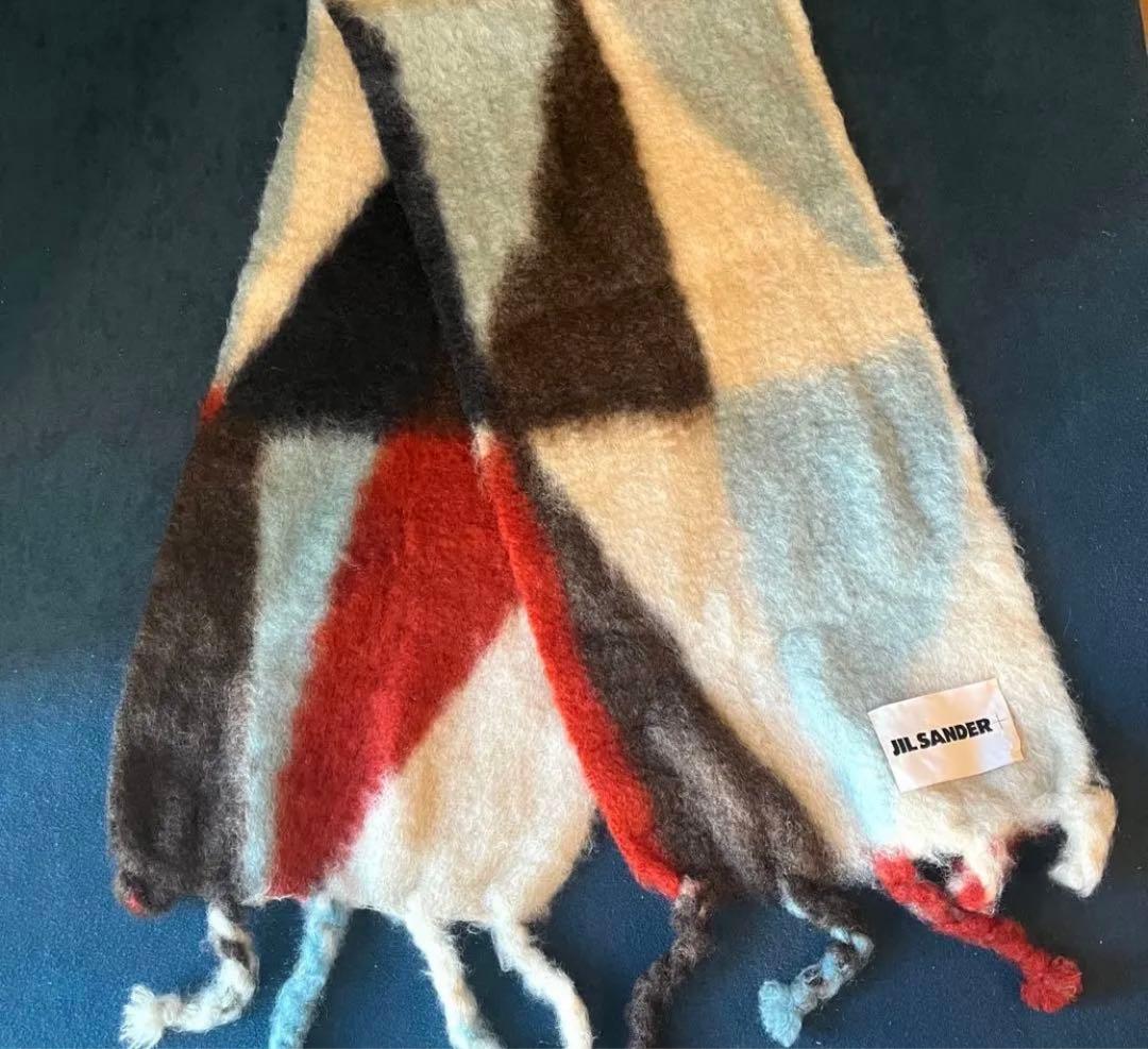 か*で様 JILSANDER モヘア　マフラー　ユニセックス　ジルサンダー