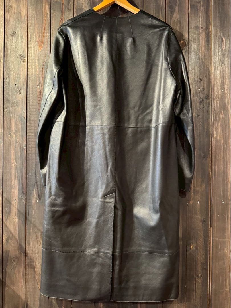 お値下げしました！HERMES エルメス ラムレザー コート 36 ロングコート