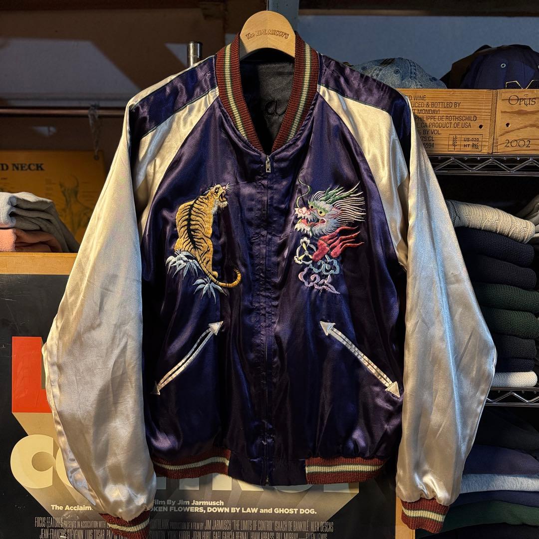 美品 豪華刺繍 小泉進次郎 テーラー東洋 スカジャン 横須賀ジャンパー 希少 L