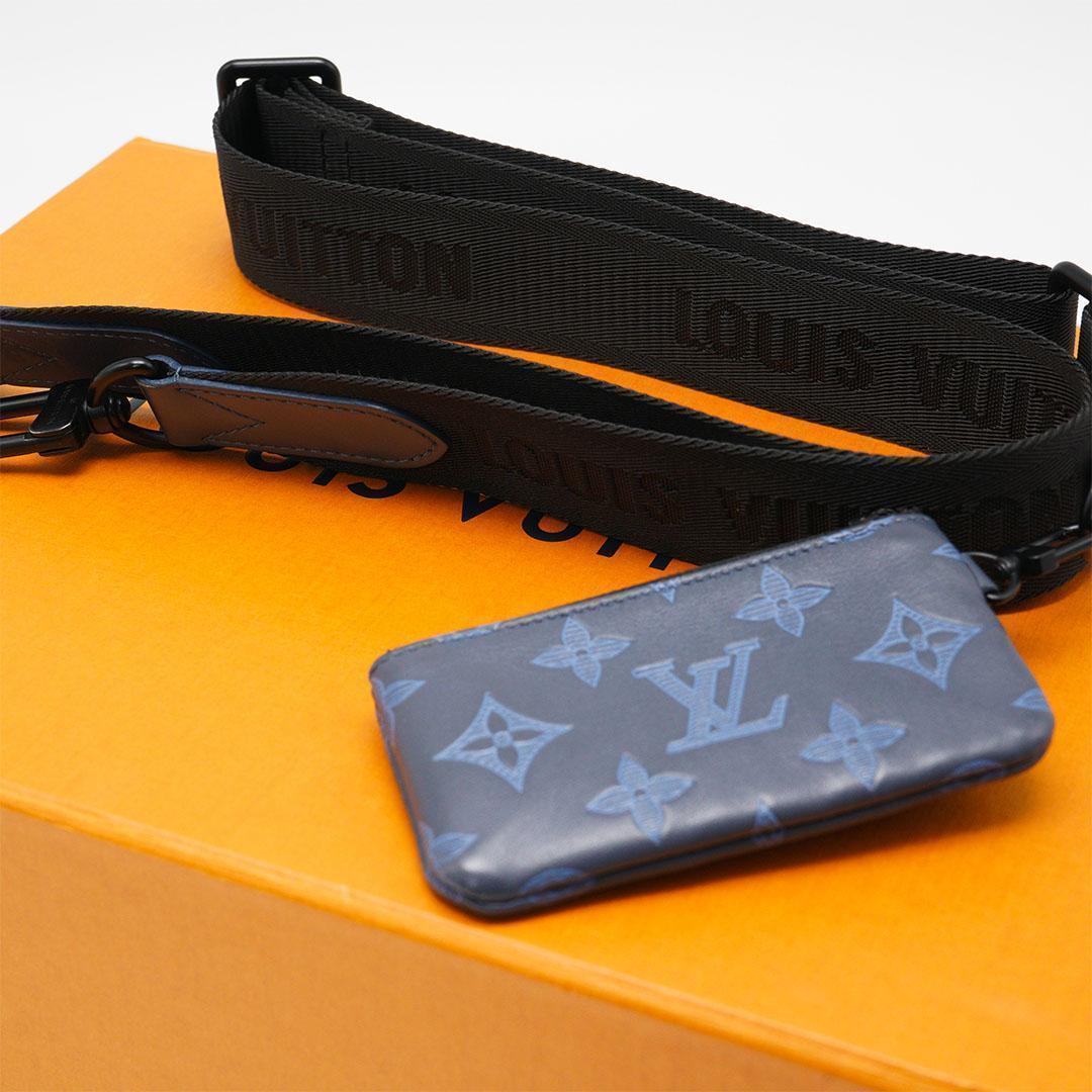 【極美品】ルイヴィトン モノグラムシャドウ デュオ メッセンジャー M45730