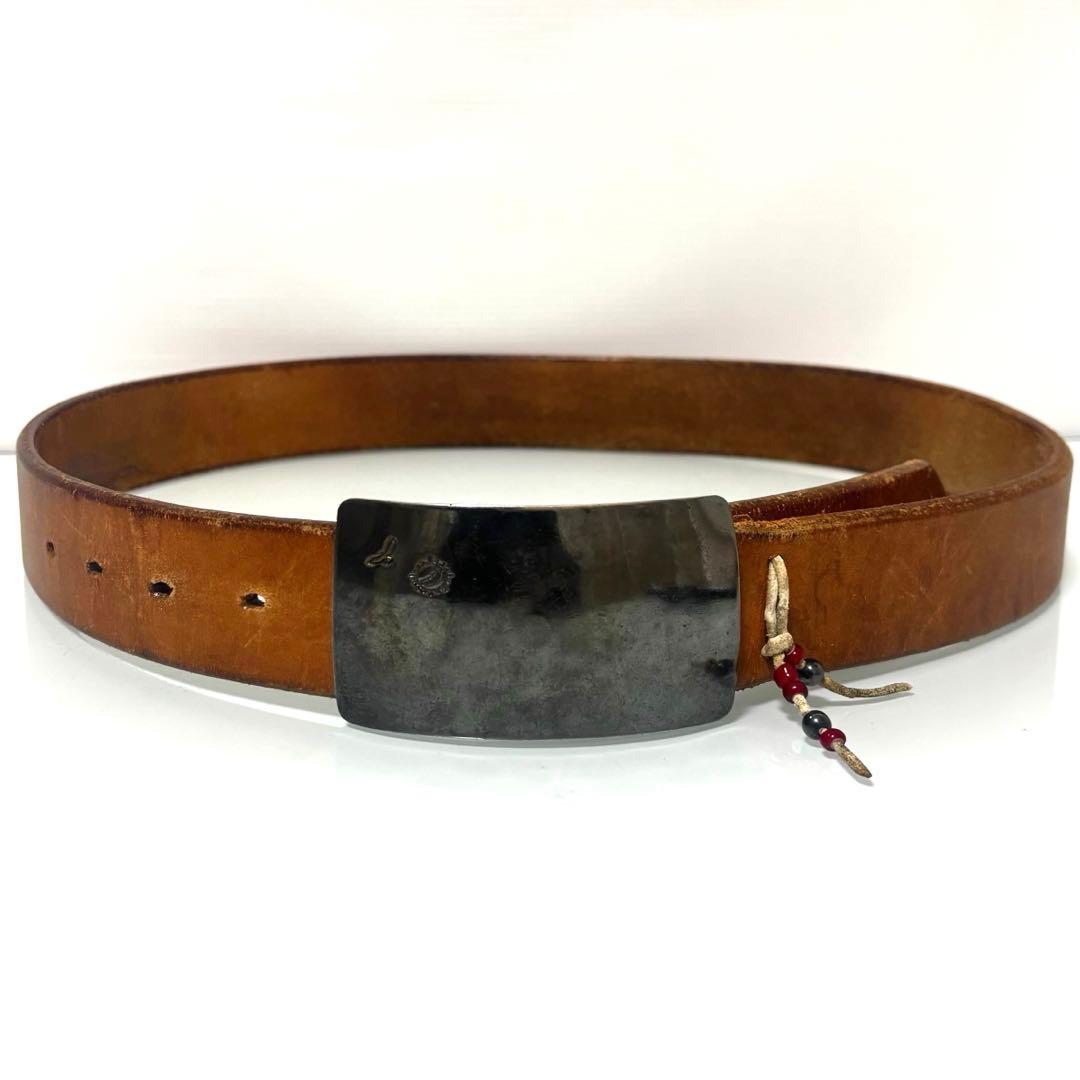 NATIVE SPIRIT ネイティブスピリット シルバーバックル レザーベルト