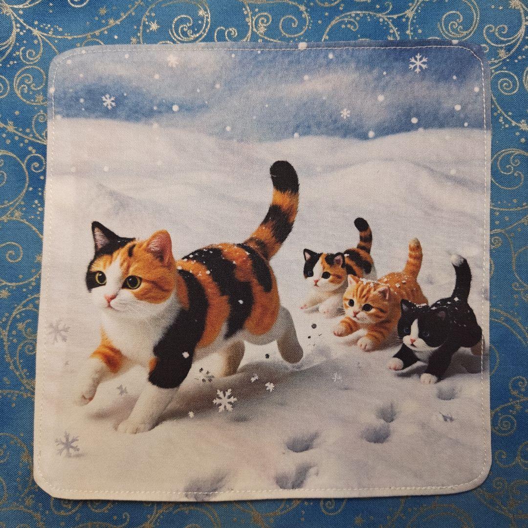 ご確認用　うきたん(*´꒳`*)❤︎様　ねこちゃん柄　ハンカチ12/17