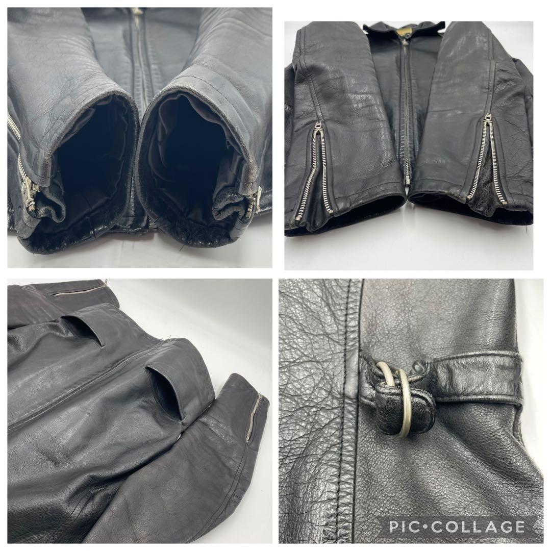 45rpm レザージャケット　キルティング素材　レディース　M
