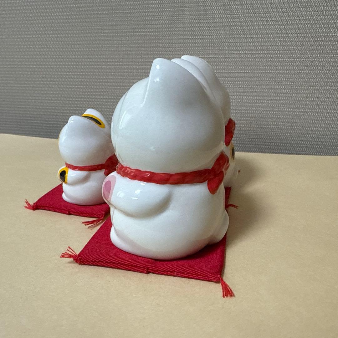 ３体セット（座布団付き）LINE FRIENDS 招き猫ブラウン、コニー、サリー
