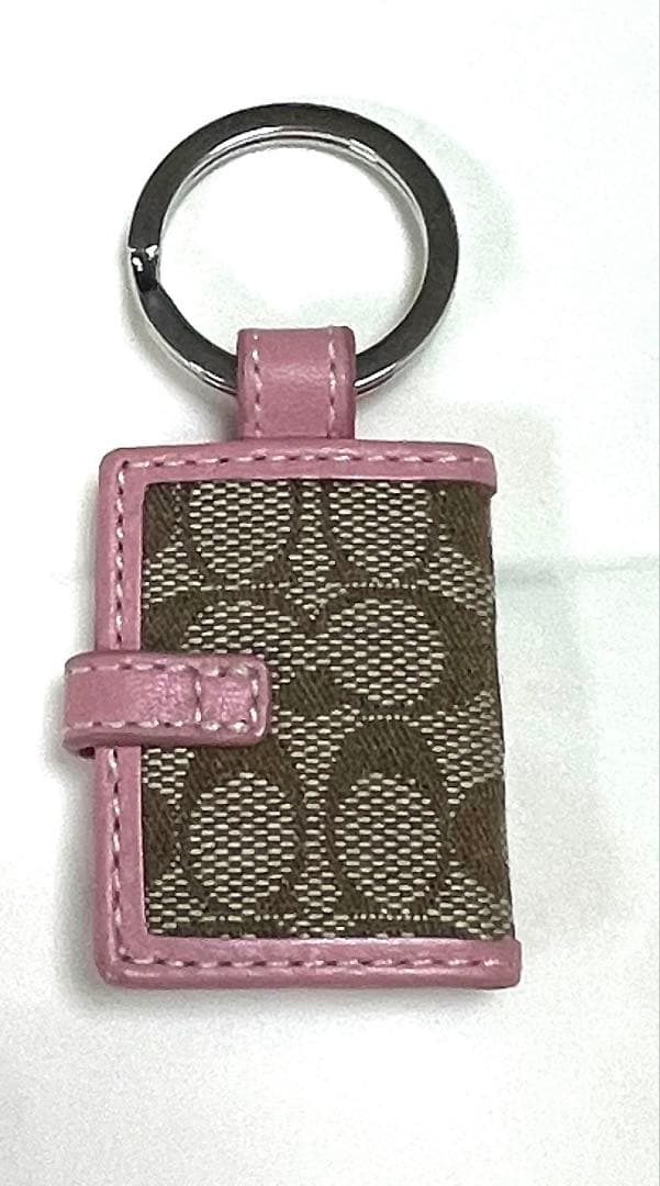 【美品】コーチ COACH キーホルダー 写真 キーリング フレーム チャーム