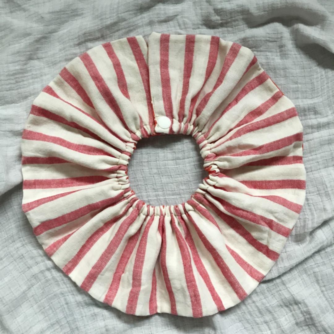 ★キャロットドット×レッドストライプ★ ハンドメイド リバーシブル スタイ