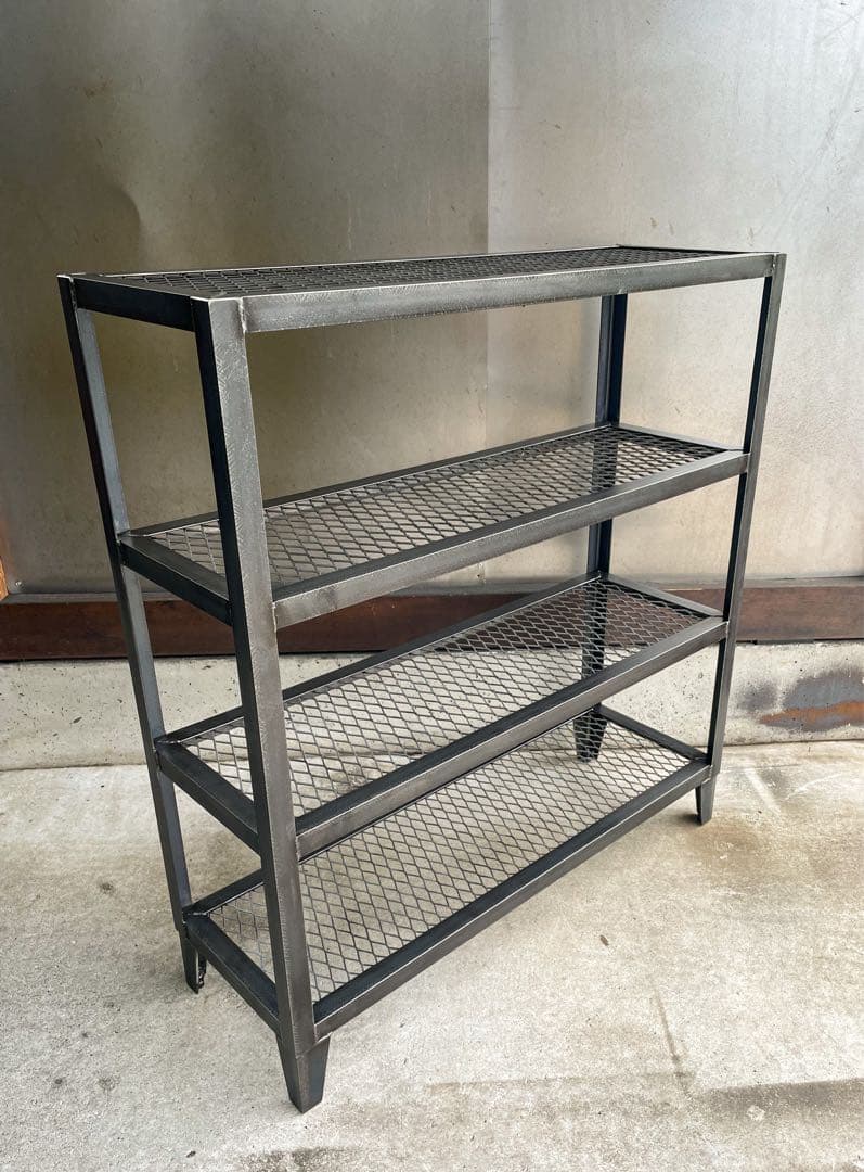 ［4段仕様］アイアンラック　植物棚　シェルフ　インダストリアル　アイアン家具