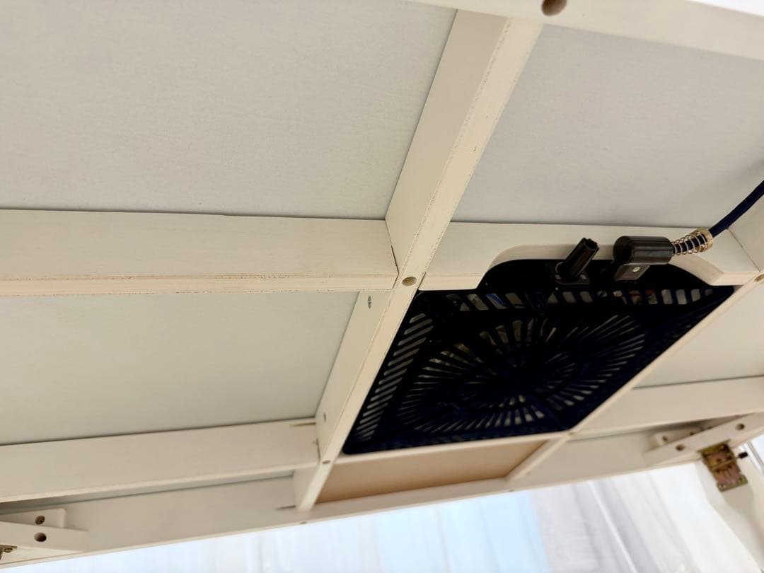 こたつ 120×75 ホワイト 猫脚 折れ脚