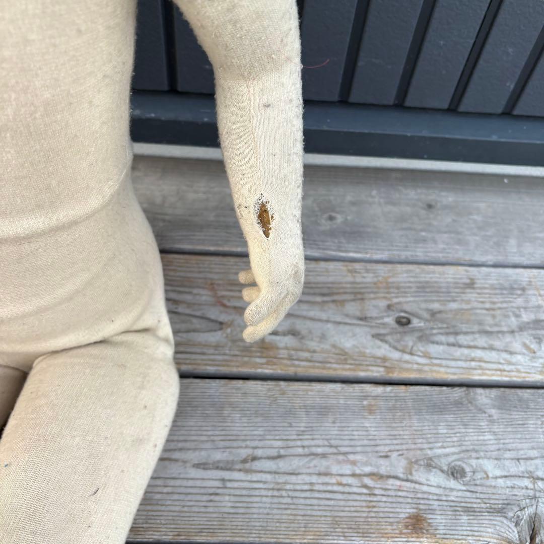 昭和レトロ 布製 子供マネキン 可動式トルソー 人体モデル 店舗什器ポージング