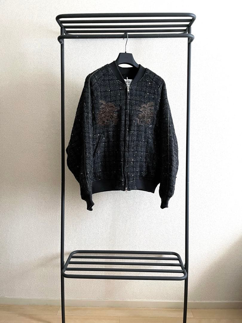 ジャケット・アウター doublet TWEED SOUVENIR JACKET BLACK S