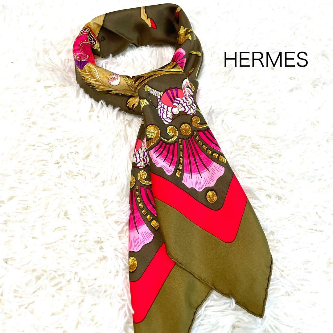 HERMESカレ90シルクスカーフ　トルコの馬