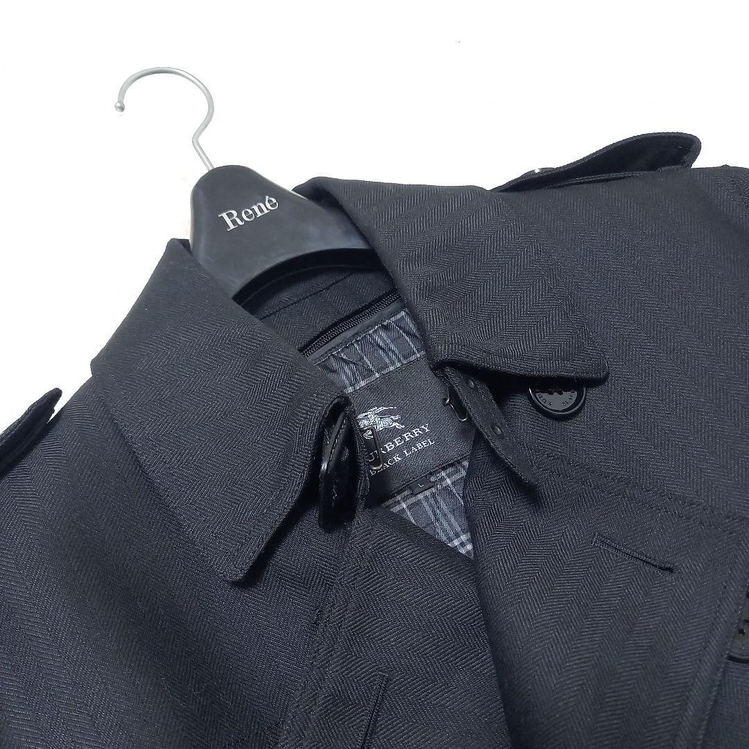 ●美品●　バーバリーブラックレーベル　トレンチコート　ライナー　ヘリンボーン