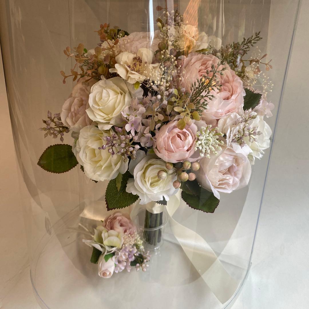 ウエディングブーケ.ブートニア造花