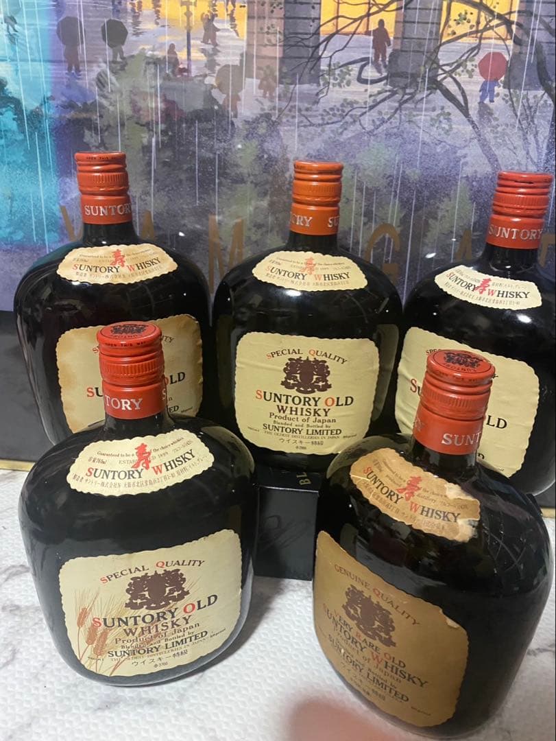 希少⭐️サントリー オールド ウイスキー 特級　5本セット　古酒　当時物1970年