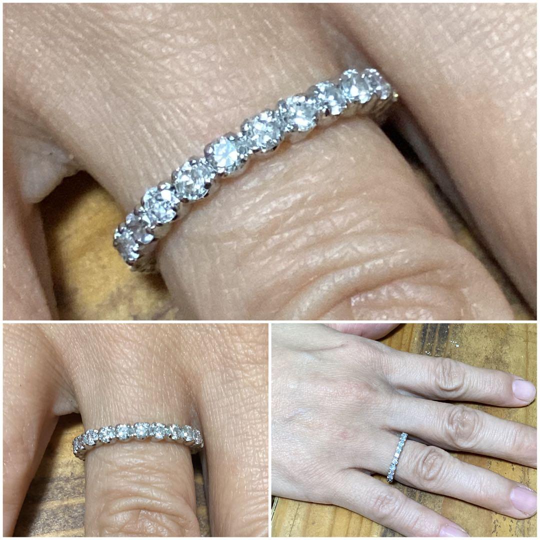 黄龍さま専用❗️ダイヤモンド✨リング✨約12号✨ハーフアップ・エタニティ✨指輪