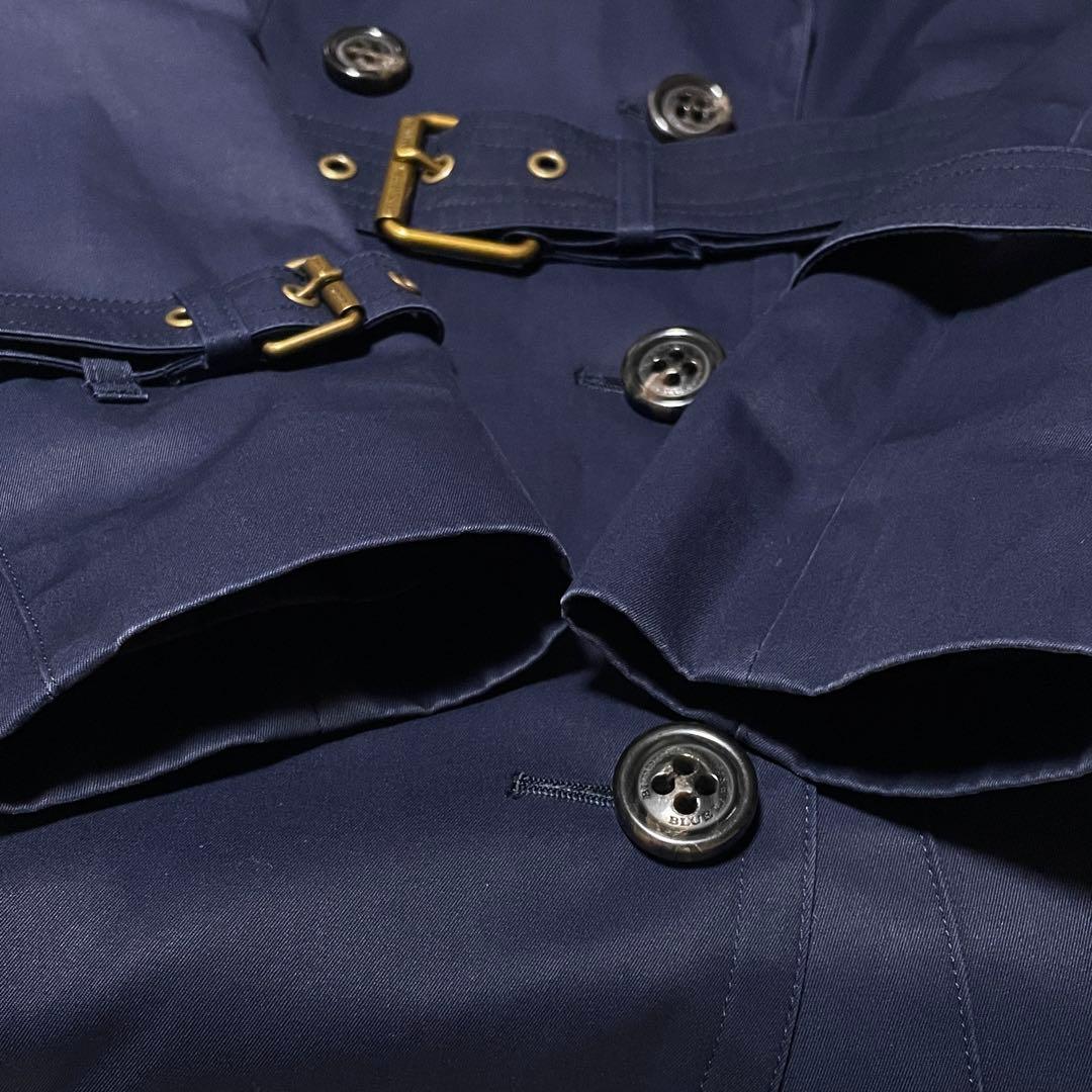 バーバリーブルーレーベル クレストブリッジ トレンチコート 36 ノバチェック