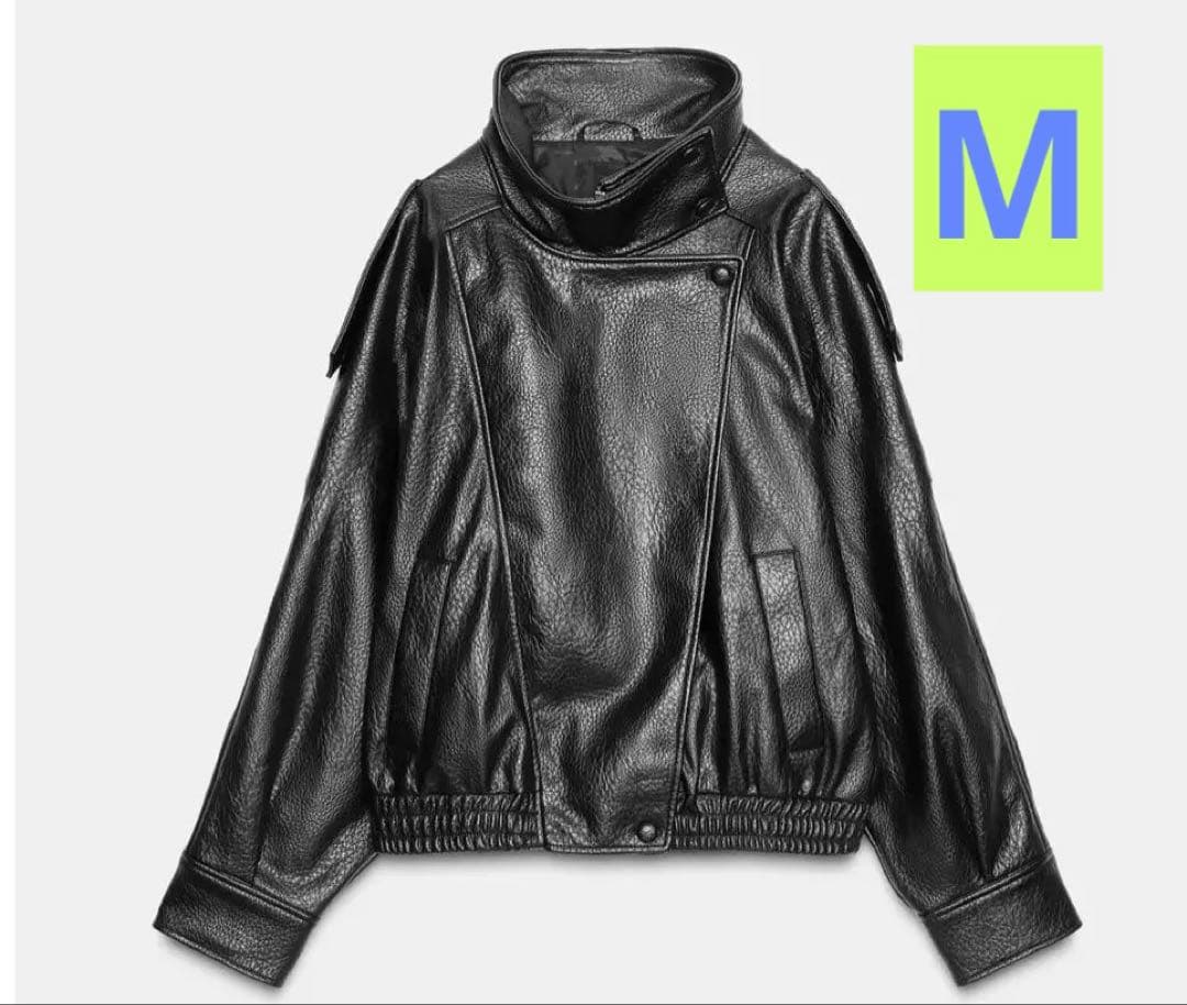 ZARA 完売品　フェイクレザージャケット Ｍ