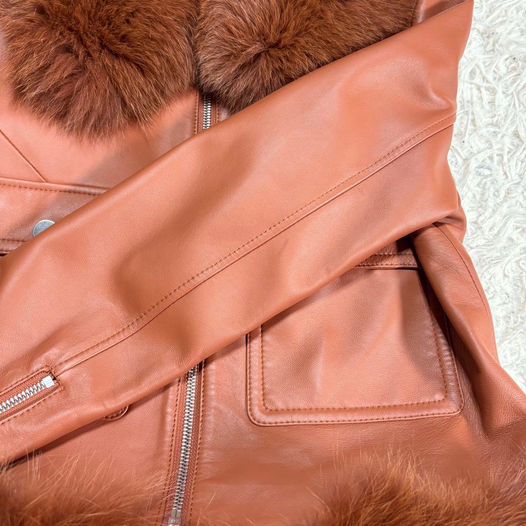 美品　Diagram グレースコンチネンタル　ファー　レザージャケット　4way