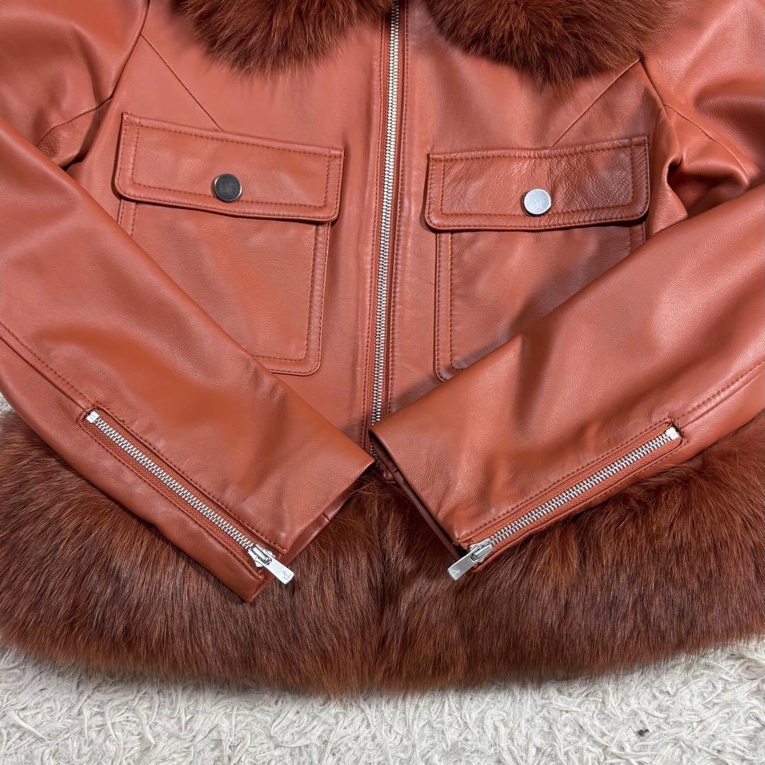 美品　Diagram グレースコンチネンタル　ファー　レザージャケット　4way