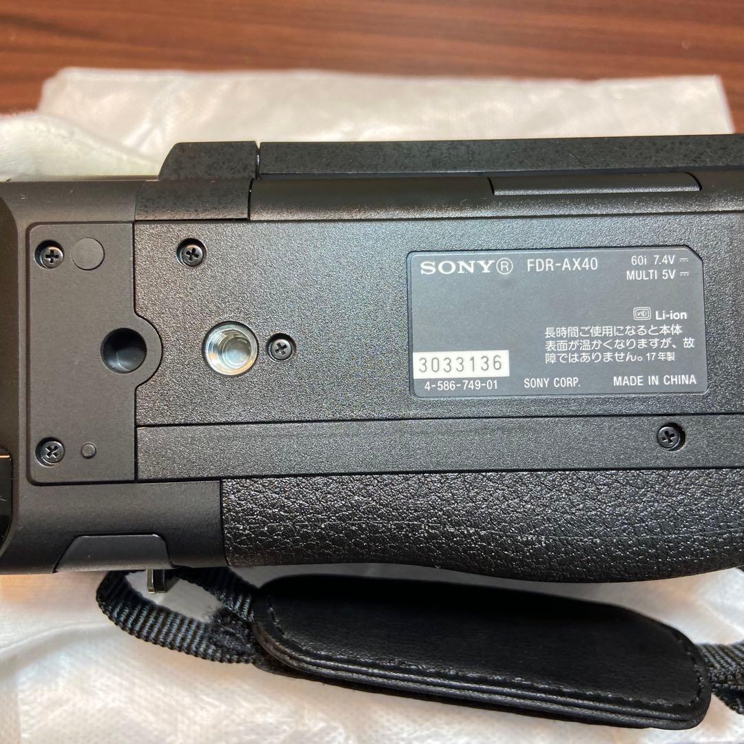 SONY FDR-AX40 ビデオカメラ ほぼ新品 3827