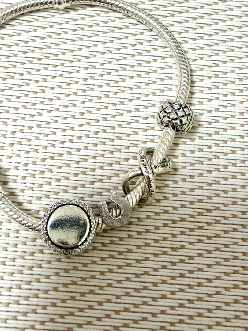 パンドラ Pandora チャーム付きブレスレット シルバー限定レア