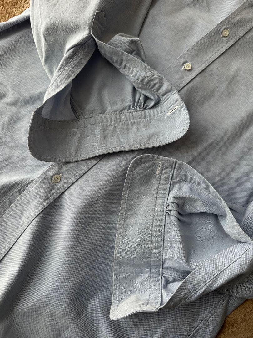 USA メーカーズ　ブルックスブラザーズ サックス　BDシャツ 15-32 L