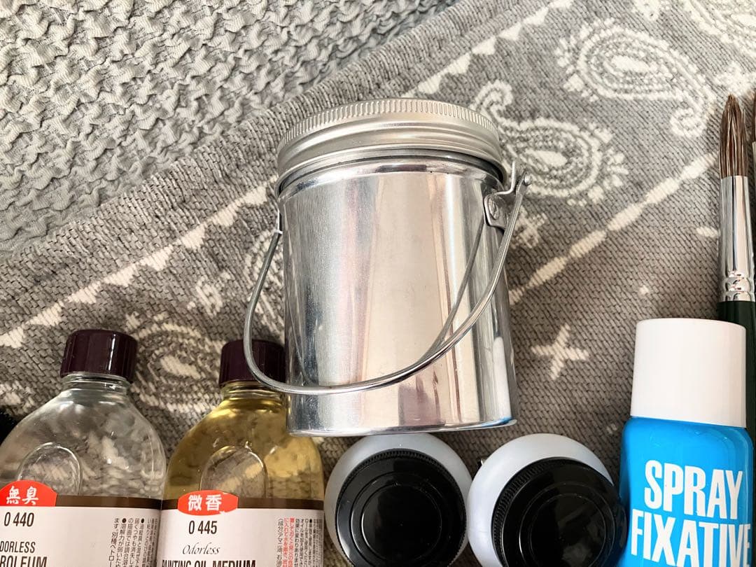 油絵具 セット 新品 他 21点セット 油彩筆 イーゼル ホルベイン 世界堂