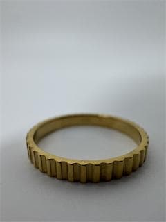 K18ゴールド リブデザインリング1.07g 11号