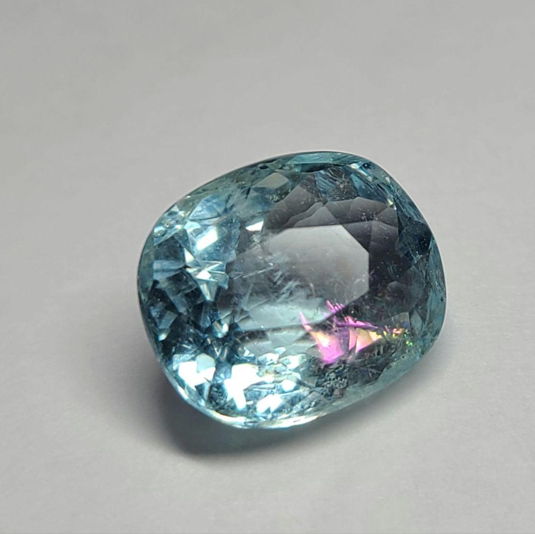 美しい海のレインボー★非加熱アクアマリンレインボーInk入り★