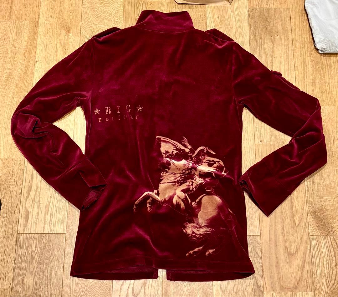 LED RECHWE VERONICA ナポレオンスカル ジップベロアジャケット