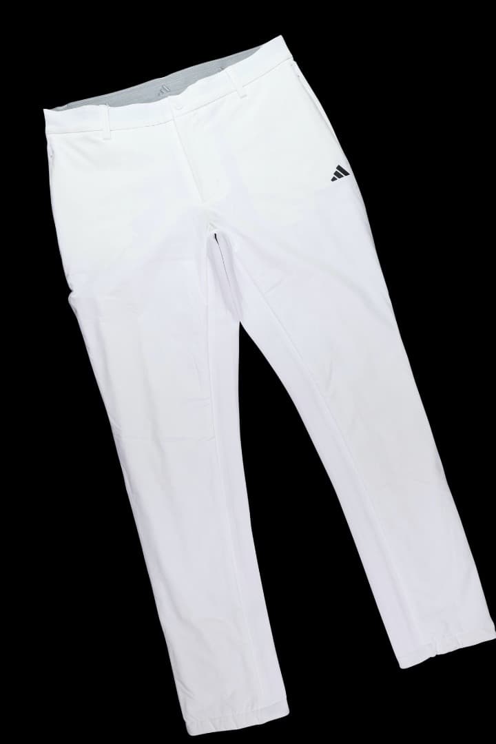 【76】秋冬 定価27,500円 アディダス ゴルフ 中綿 テーパードパンツ 白