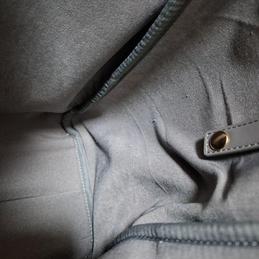 RANDA 【A4対応】リボントートバッグ グレー　ハンドバック