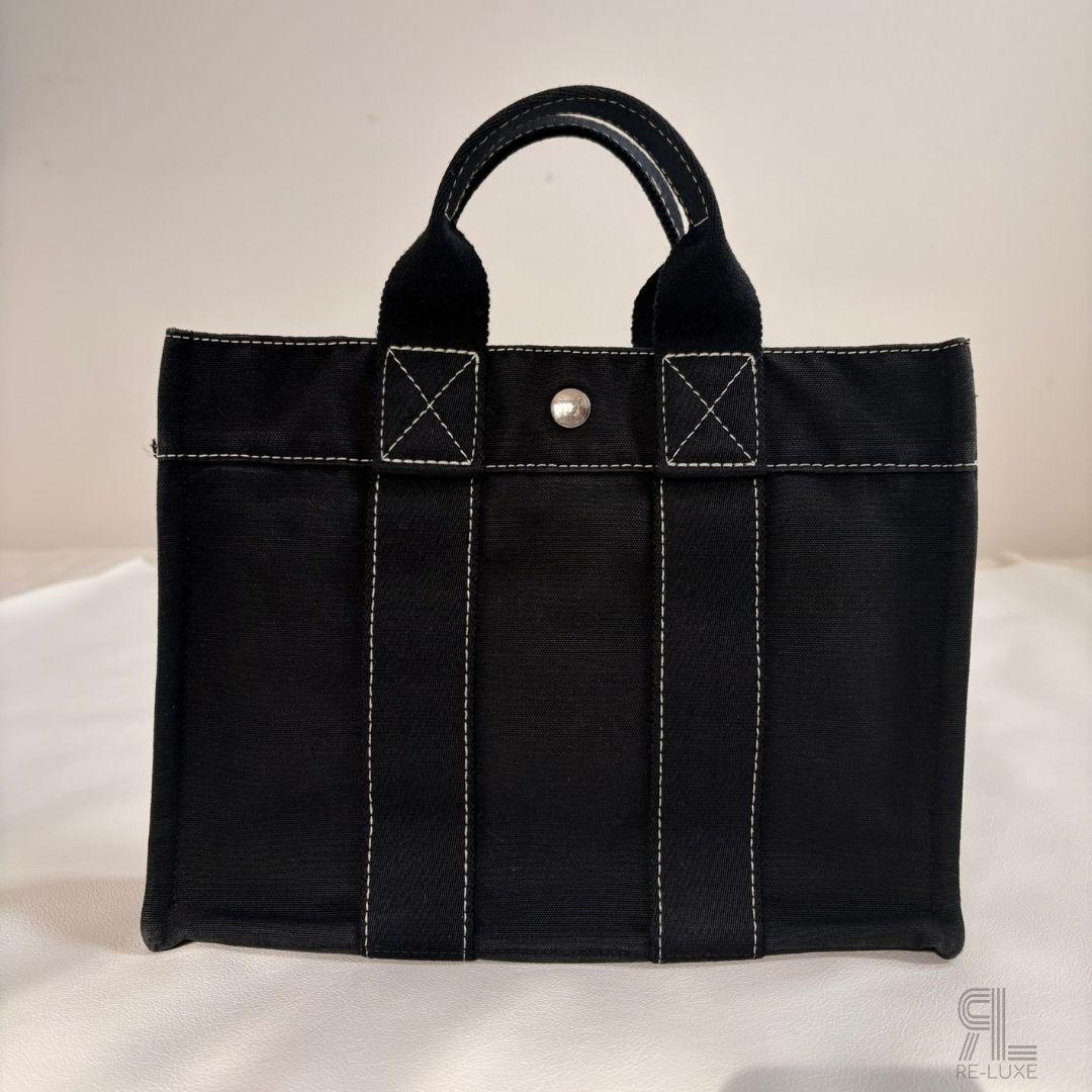 美品✦HERMESドーヴィルPM BLACK ✴︎クリーニング済（NO.190）