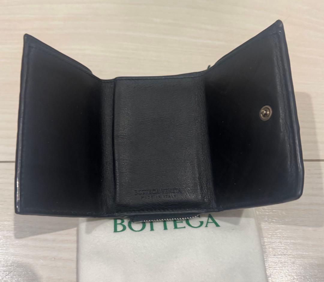 も*️様 ボッテガヴェネタ 三つ折り財布 マキシ イントレチャート 黒