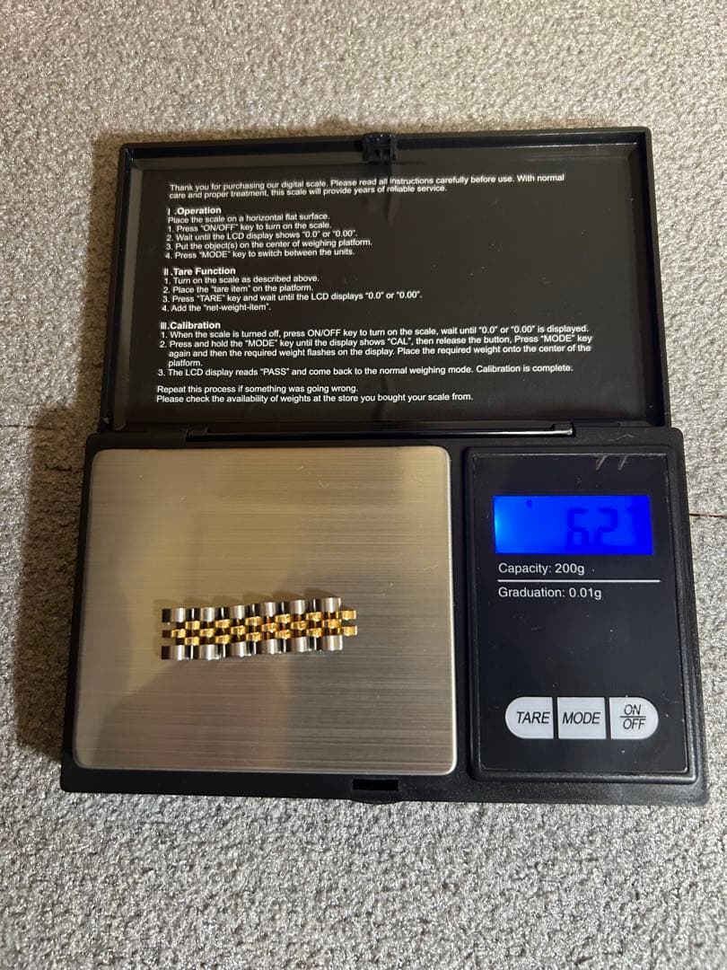 ロレックスのコマ　金無垢