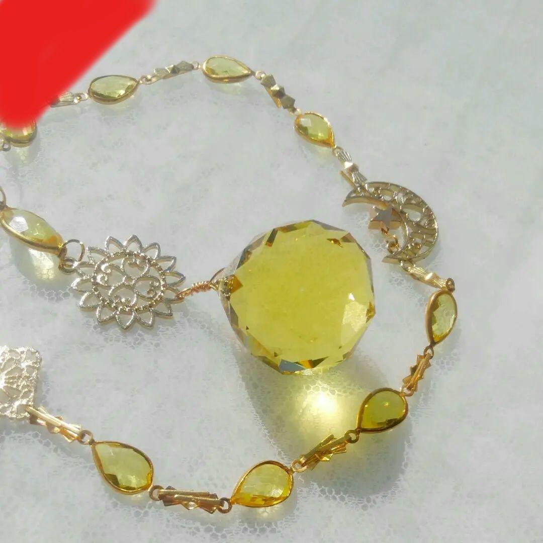 サンキャッチャー♡ハンドメイド「お日様とお月様とお星様♡」