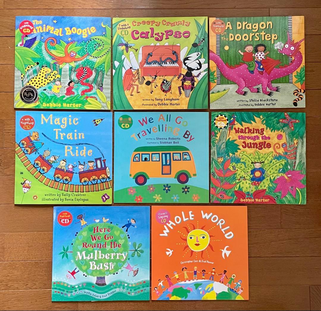 歌CD付 英語絵本 Barefoot books Singalong CD 8冊