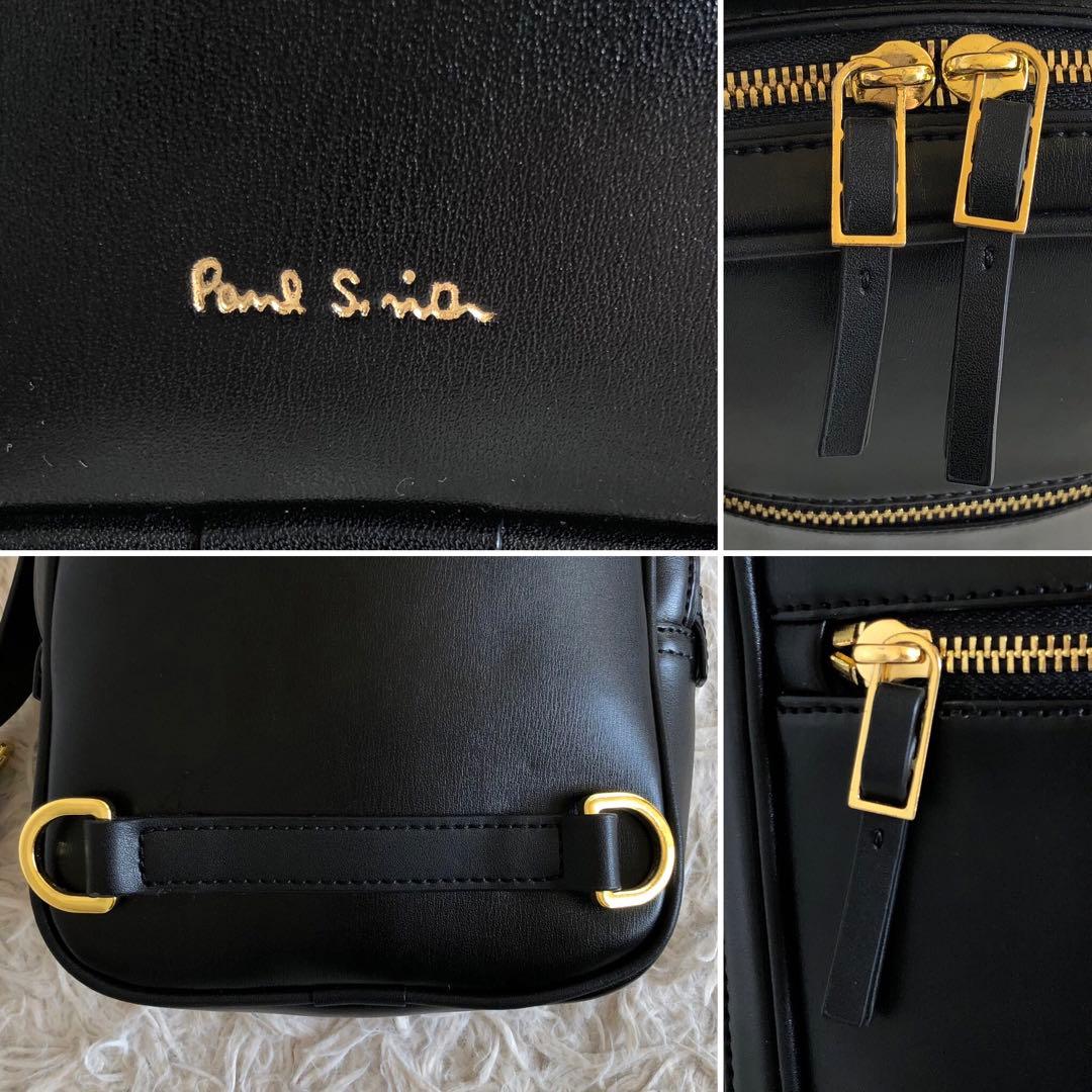 【極美品】ポールスミス　ボディバッグ　ショルダーバッグ　黒　本革　ゴールド金具
