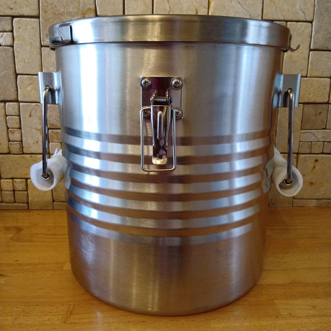 真空断熱 Shuttle Drum ステンレス製 寸胴 蓋付き.持ち手付き